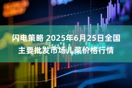 闪电策略 2025年6月25日全国主要批发市场儿菜价格行情