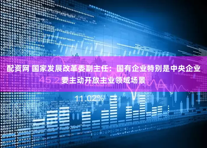 配资网 国家发展改革委副主任：国有企业特别是中央企业要主动开放主业领域场景