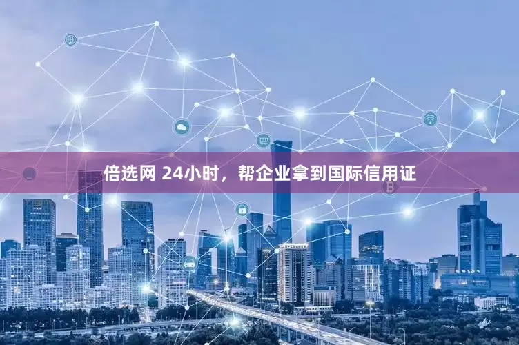 倍选网 24小时，帮企业拿到国际信用证
